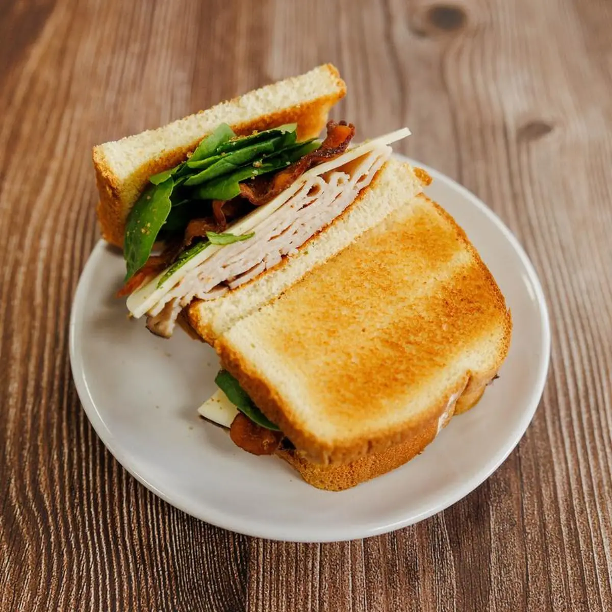 Turkey Bacon Spinach Sandwich