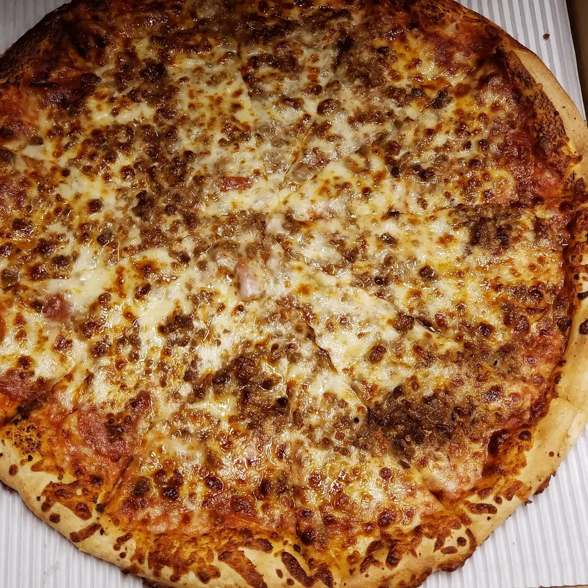 Large Pepperoni and Sausage Pizza