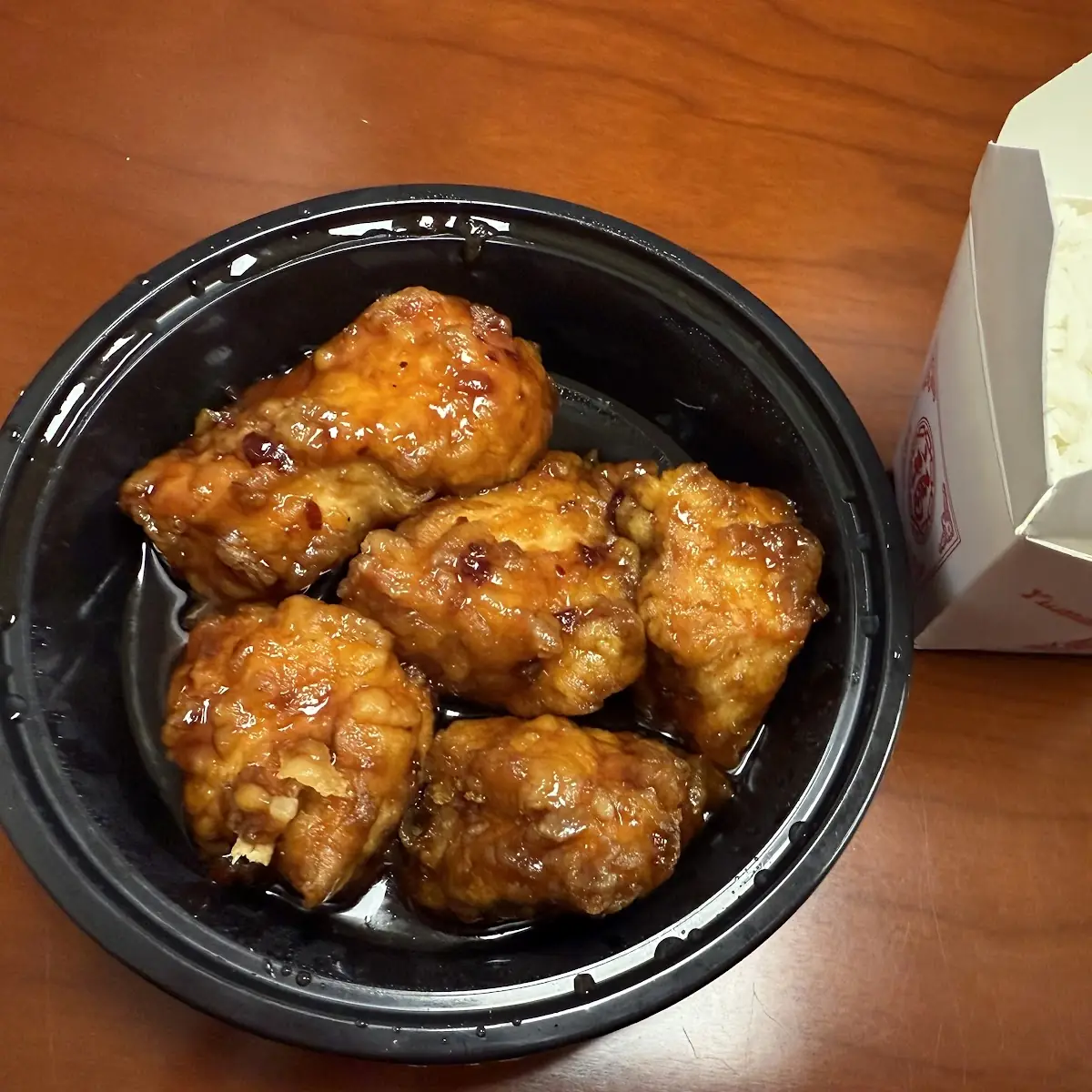 General TSO's Chicken with White Rice