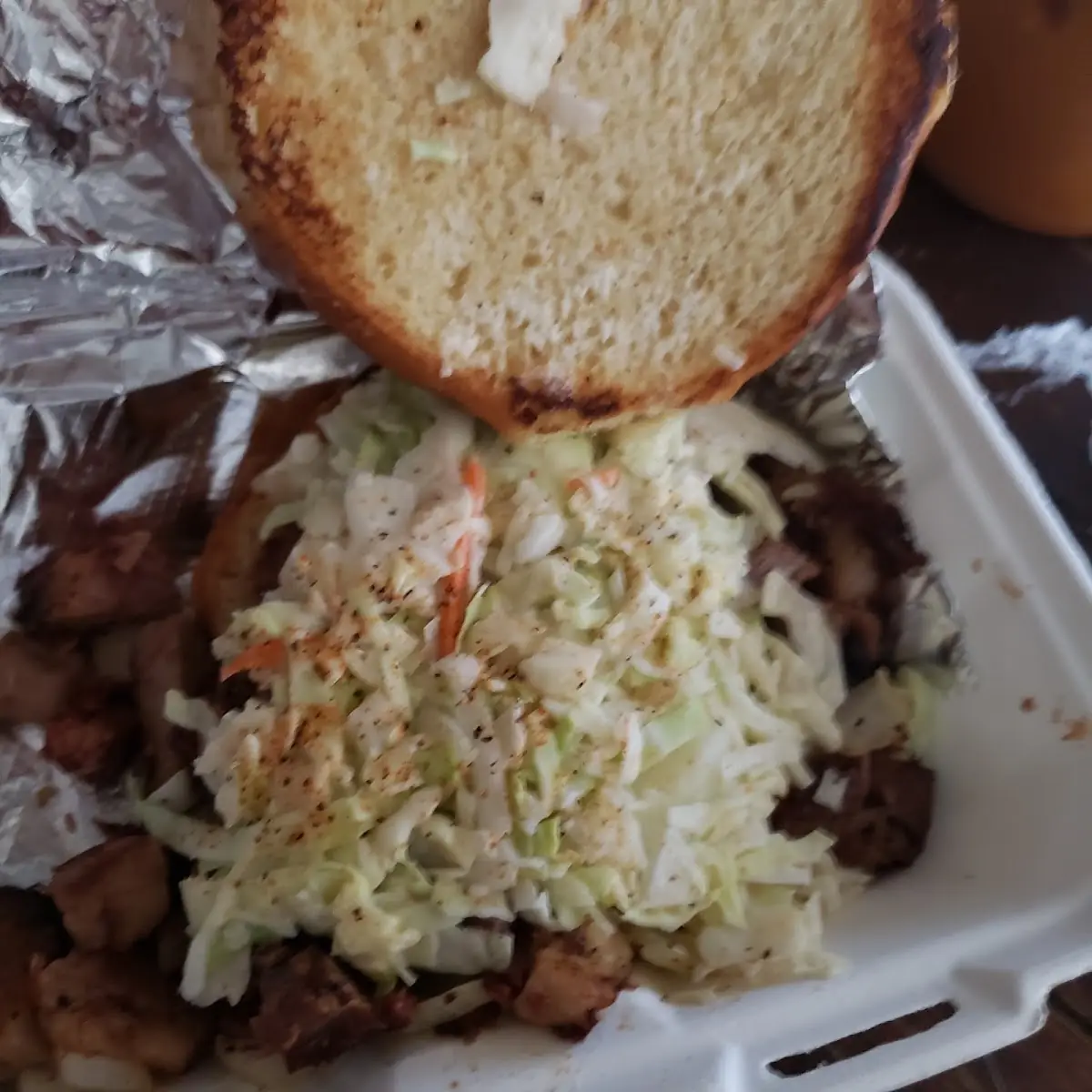 Chopped Brisket Sandwich
