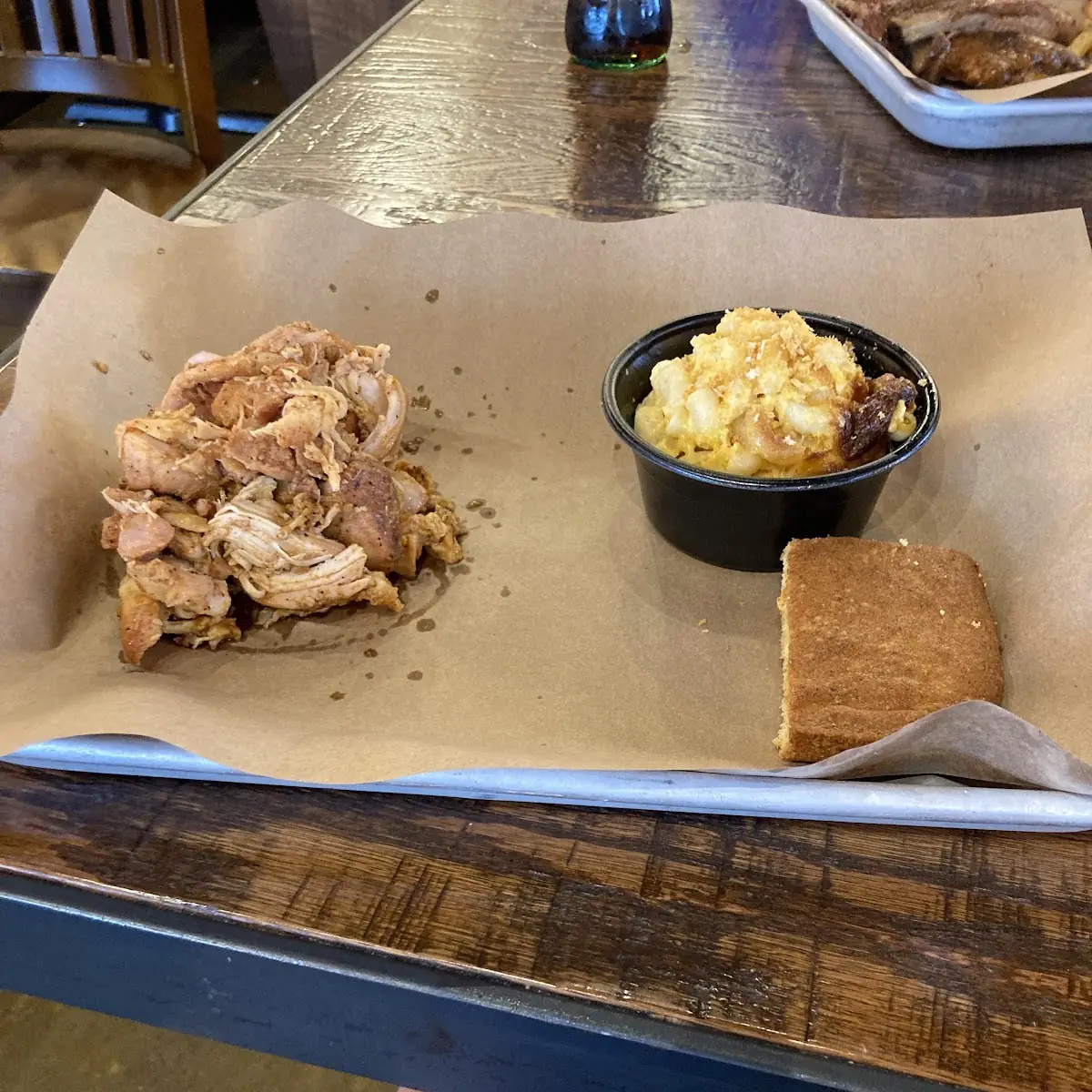 Pulled Chicken and Mac and Cheese