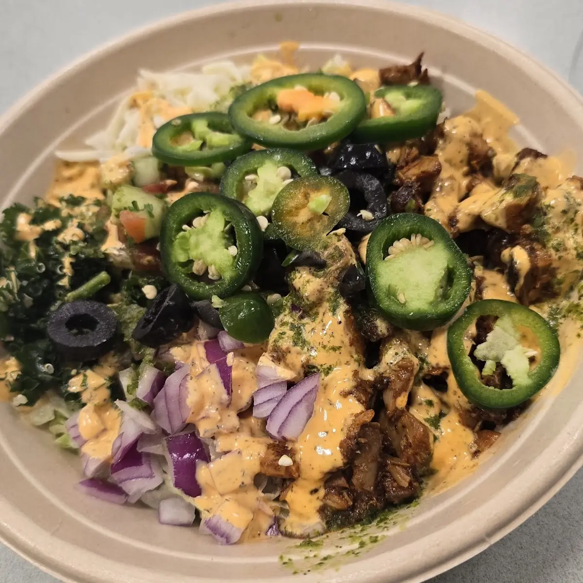 Hot BBQ Chicken Salad