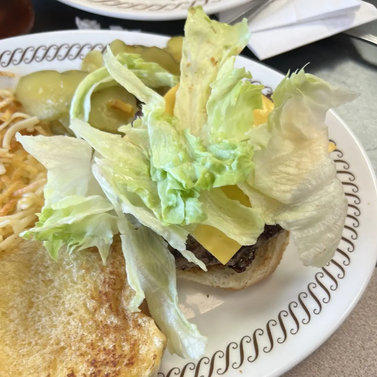 Double Cheeseburger and Hash Browns