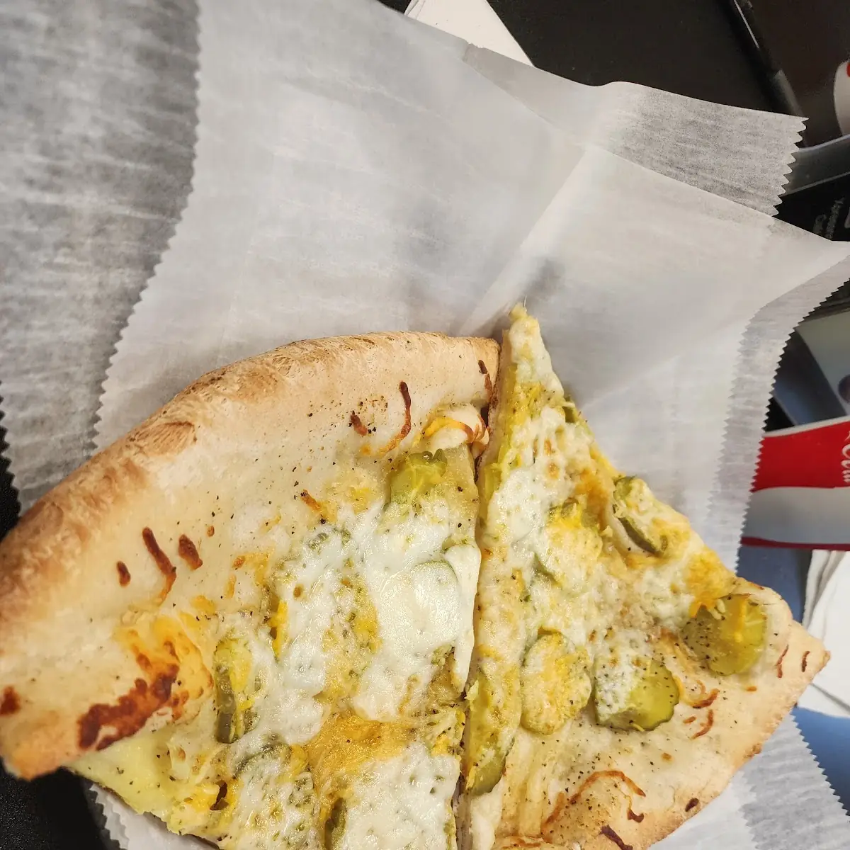 Dill Pickle Pizza by the Slice