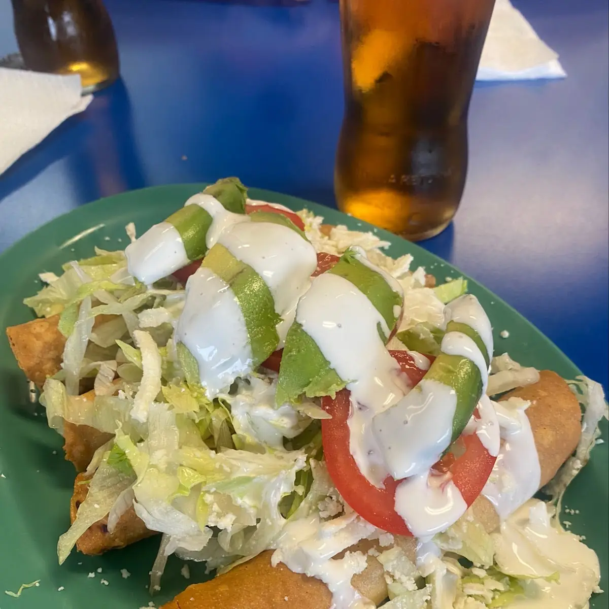 Chicken Tacos De Flauta