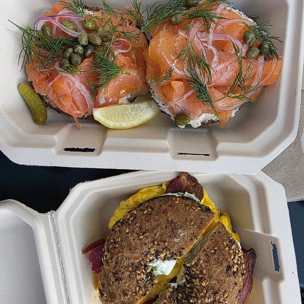 Everything Bagel Breakfast Sandwich