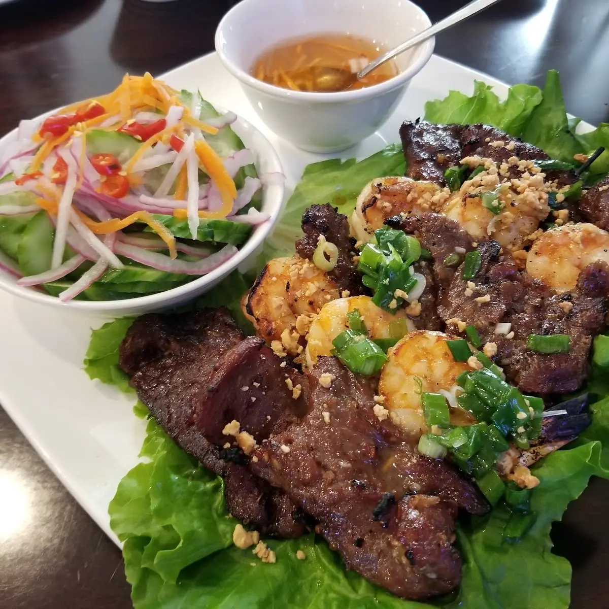 B2 Lemongrass Beef & Grilled Shrimp