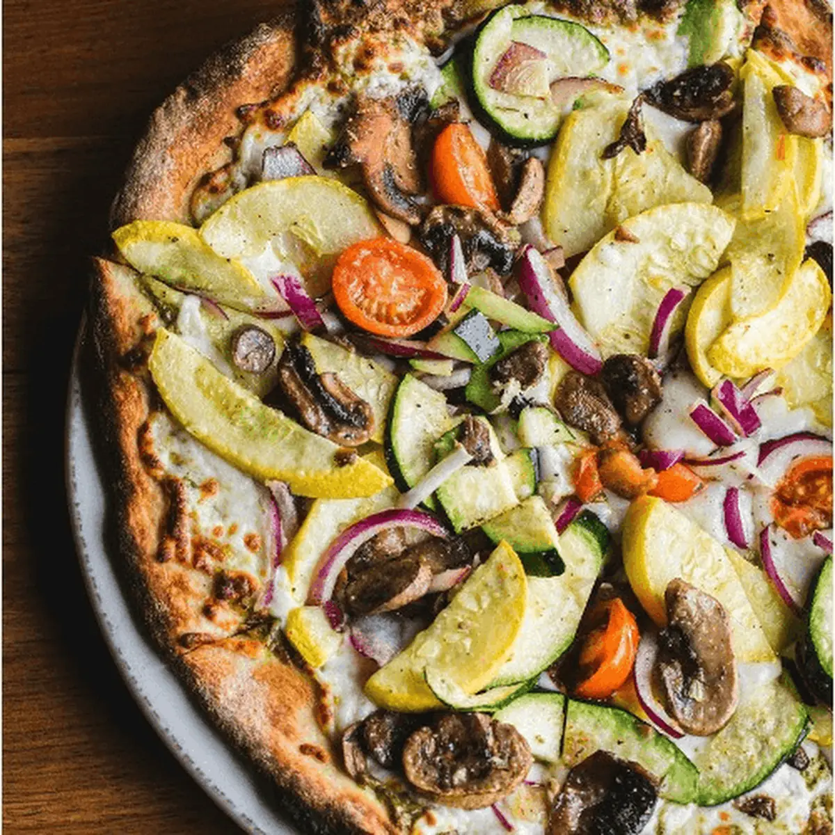 Roasted Mushroom Pizza