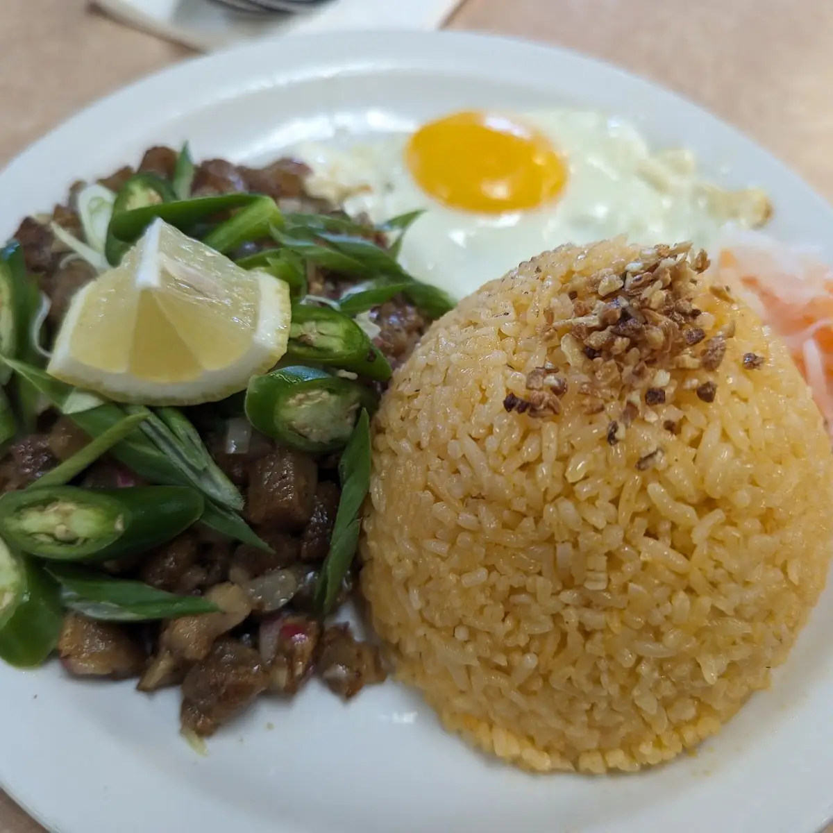 Sisigsilog Sisig Fried Rice and Egg