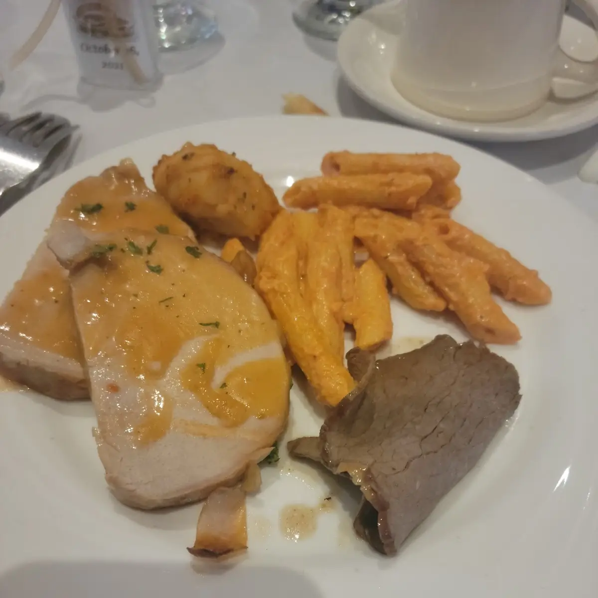 Roast Beef Pasta and Pork Loin