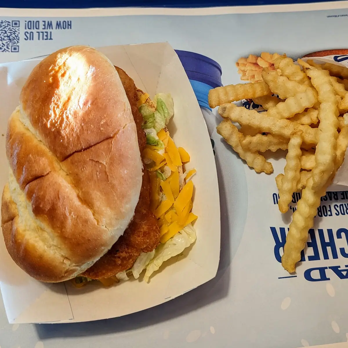 Fish Sandwich and Fries