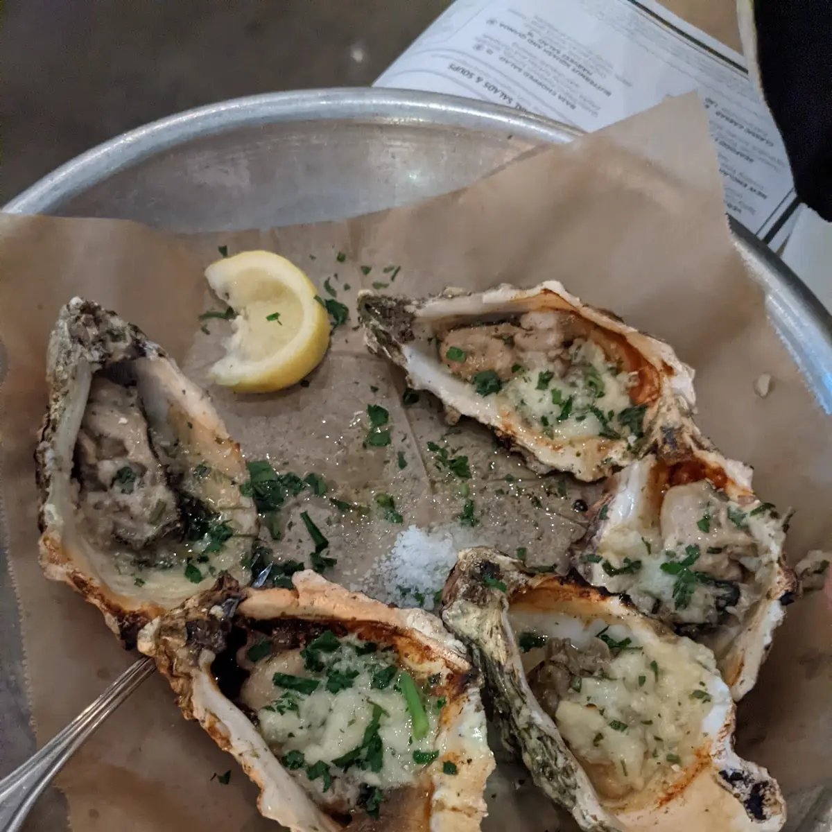 Charbroiled Oysters on the Half Shell