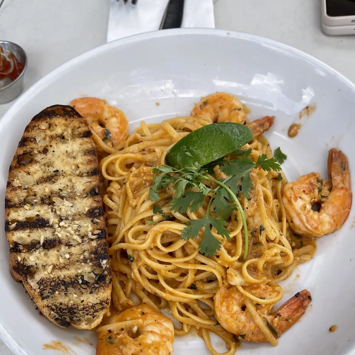 Tequila Lime Shrimp Pasta