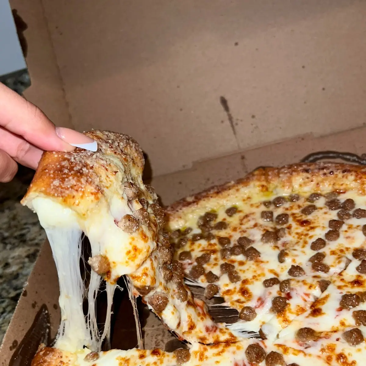 Stuffed Sausage Pizza