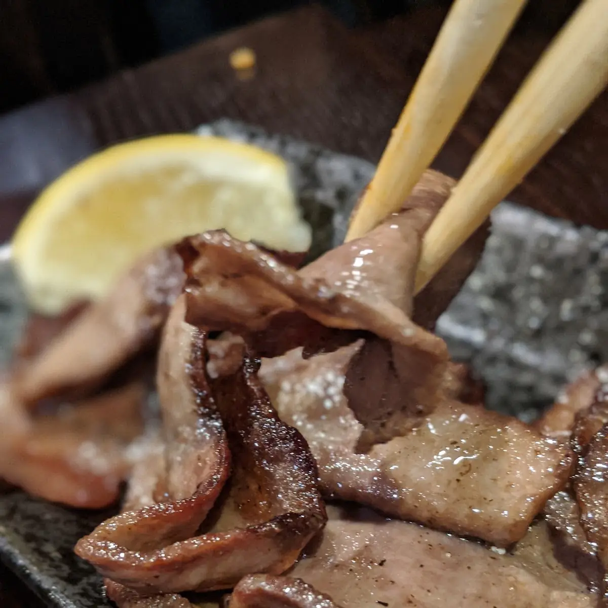 Grilled Sliced Beef Tongue