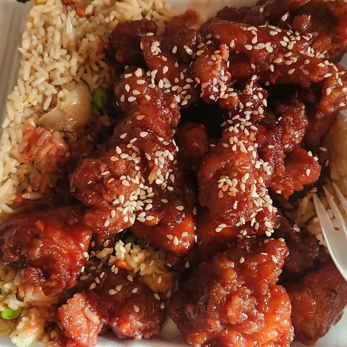 Sesame Chicken Fried Rice
