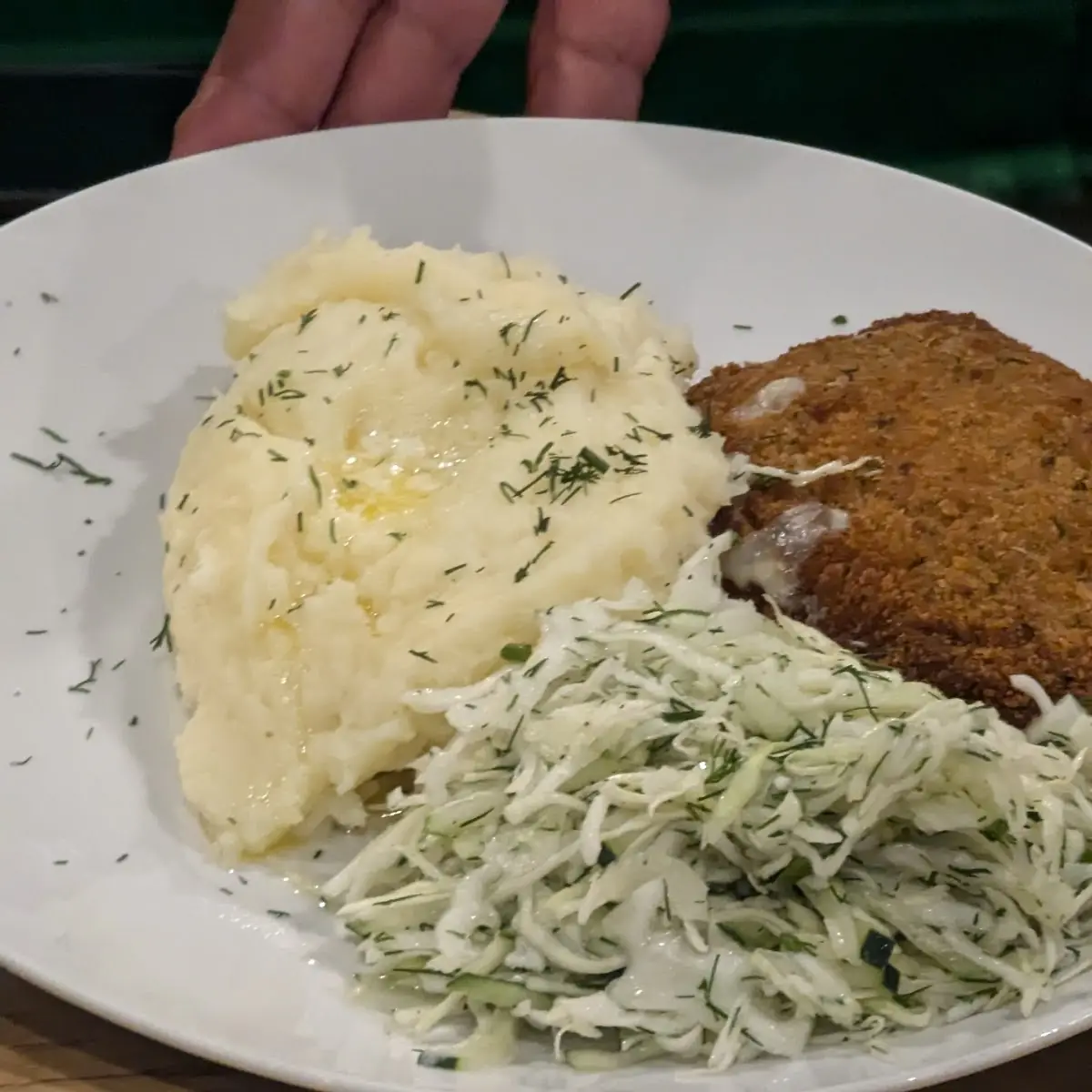 Chicken Kiev with Mashed Potatoes