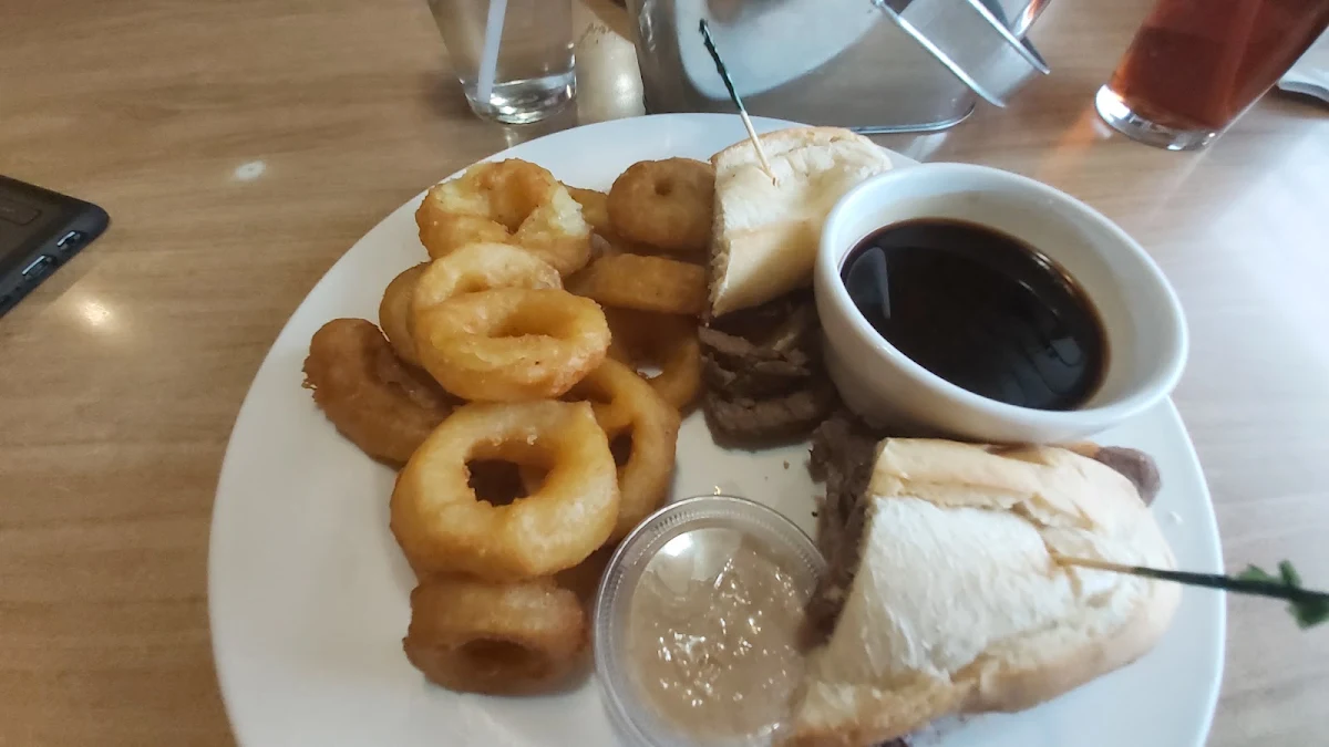 Beef Dip and Onion Rings, Smitty's Family Restaurant