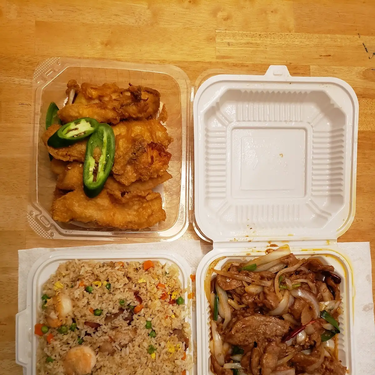 Fried Rice and Mongolian Beef