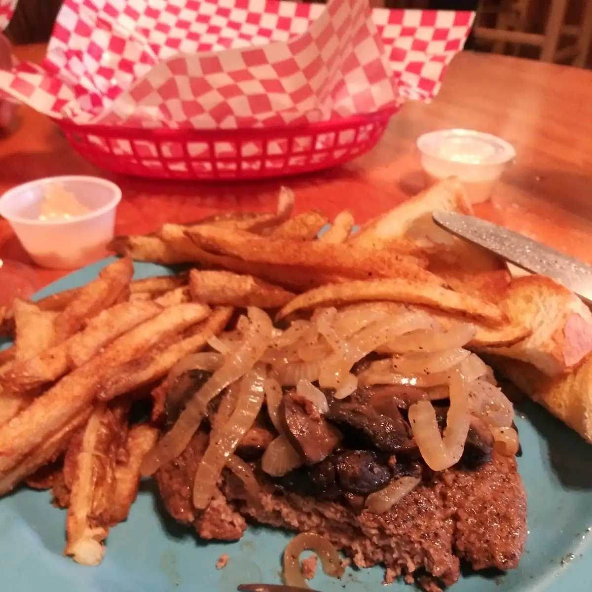 Hamburger Steak with Fries