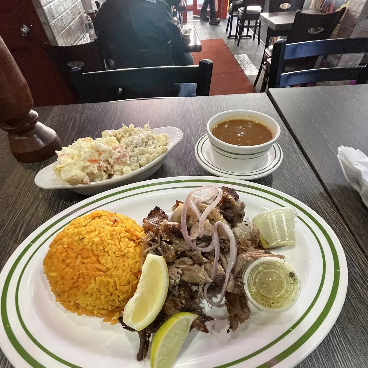 Roast Pork Yellow Rice and Beans