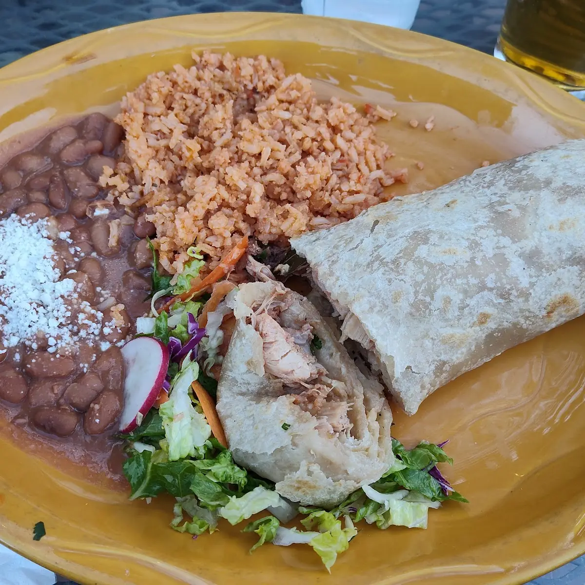 Shredded Chicken Burrito