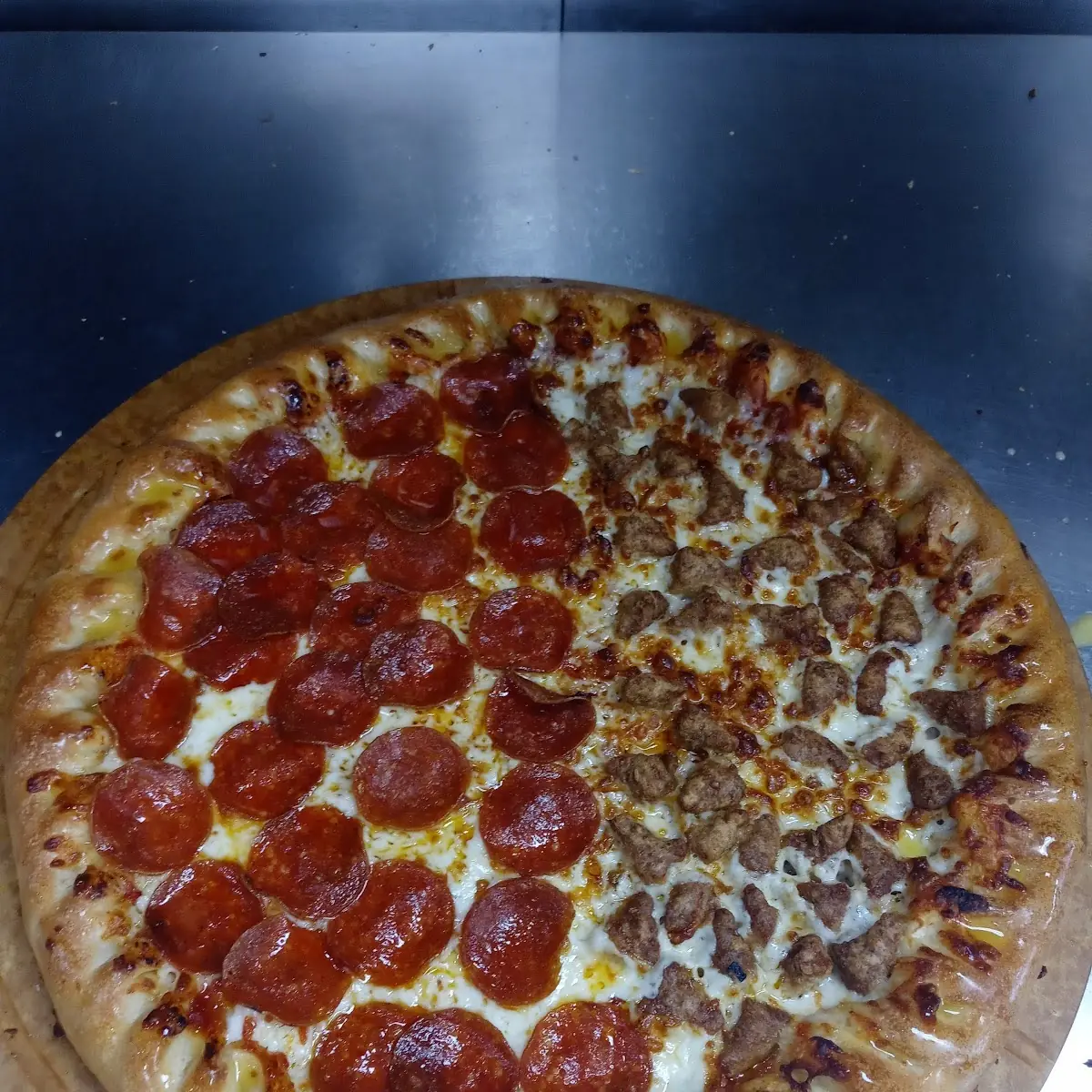 Stuffed Crust Pepperoni Pizza