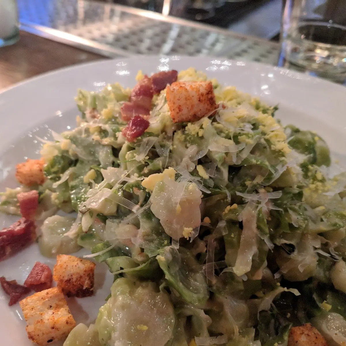 Brussels Sprouts Caesar Salad