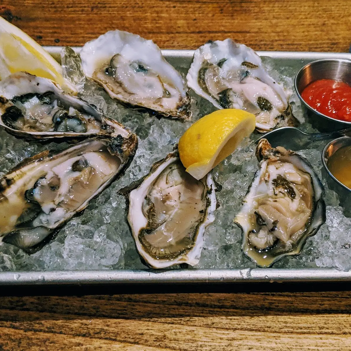 Fresh Oysters with Cucumber Mignonette