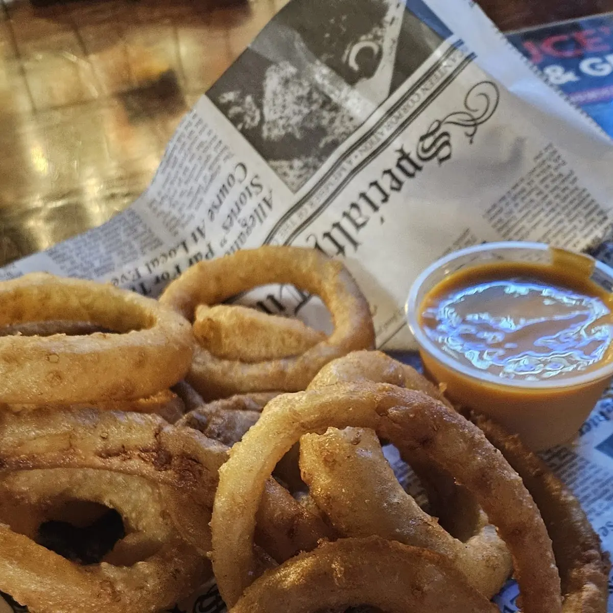 Onion Rings with Boom Boom Sauce