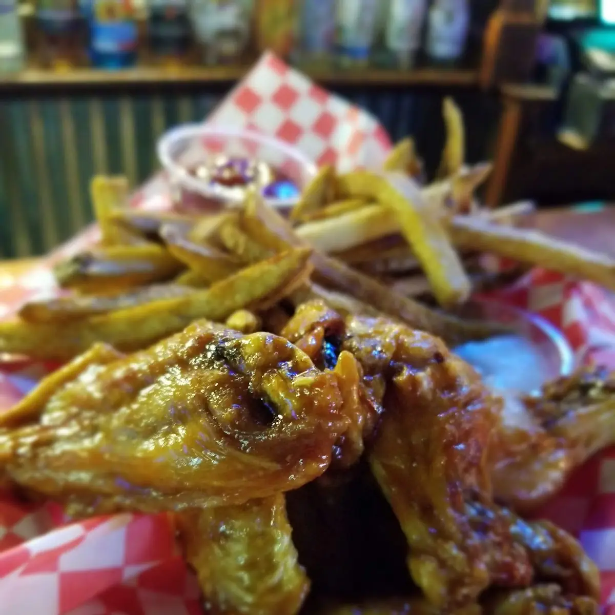 Teriyaki Wings and Fries