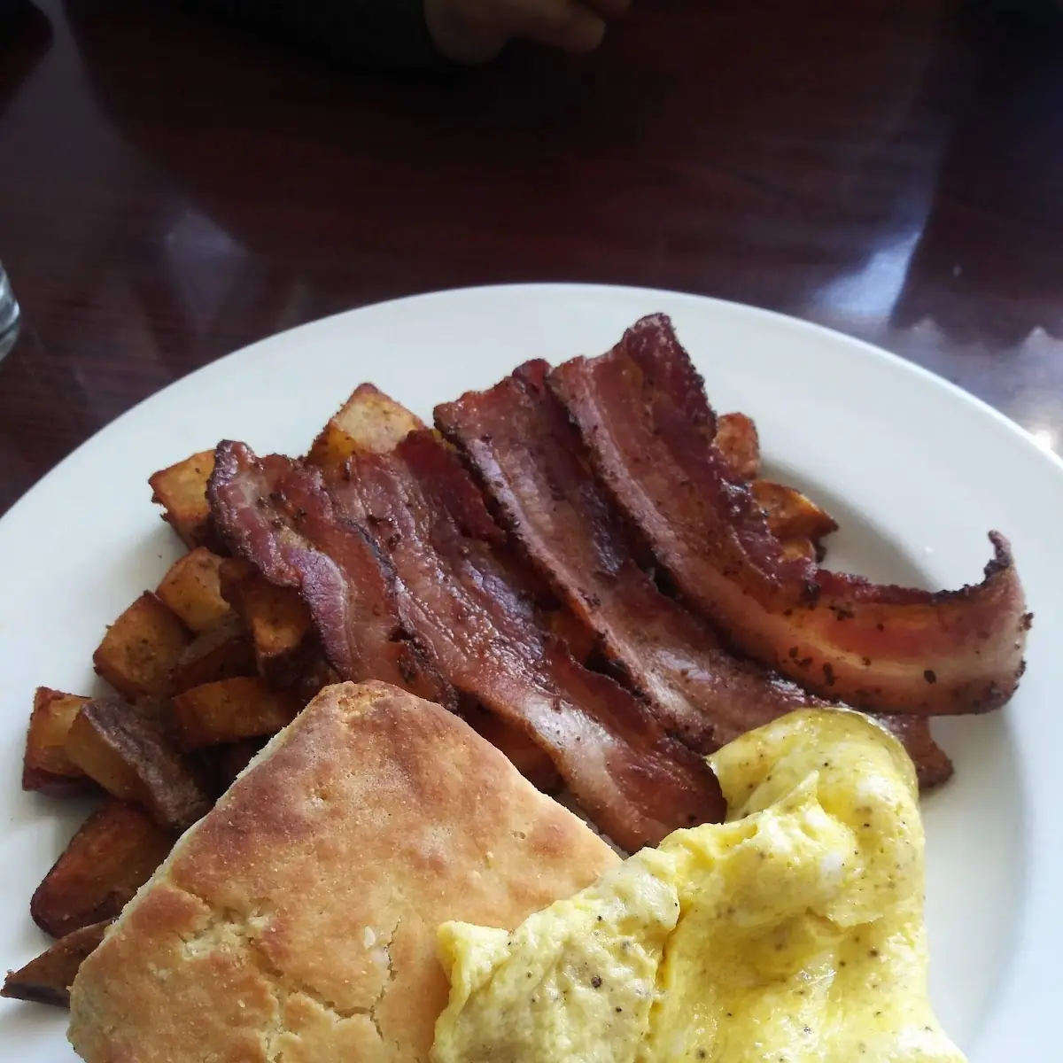 Scrambled Eggs & Bacon & Potatoes