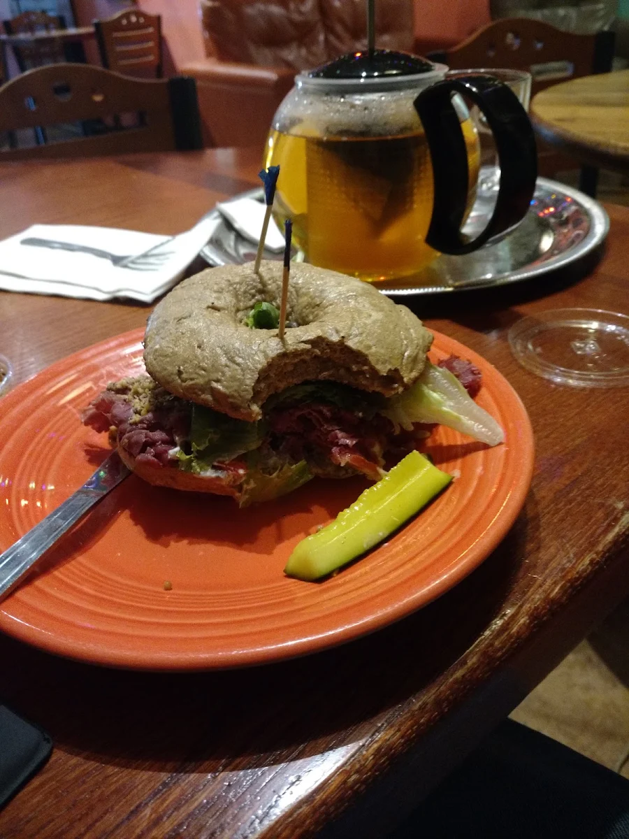 Pastrami and Provolone Sandwich