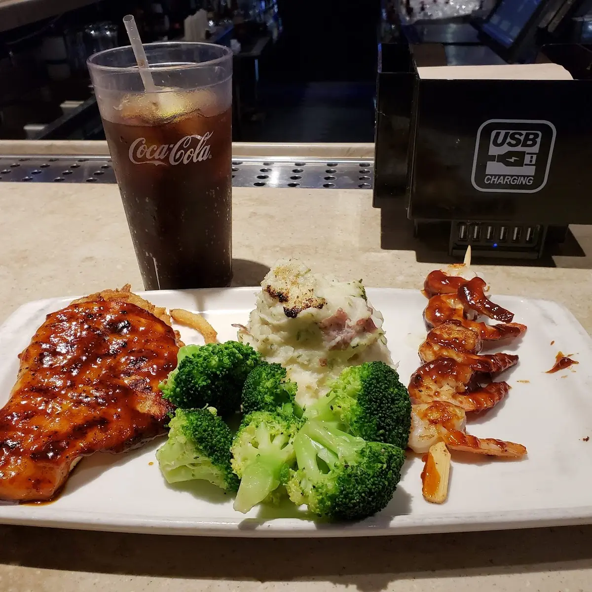 Grilled Shrimp & Chicken Breast
