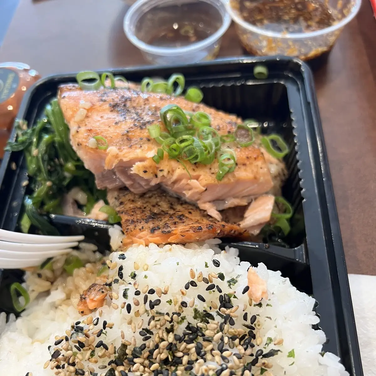 Grilled Salmon Bento