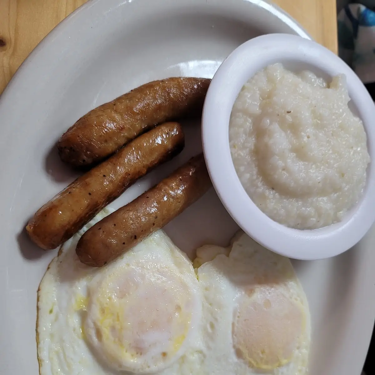Breakfast Sausage Two Eggs Toast & One Side