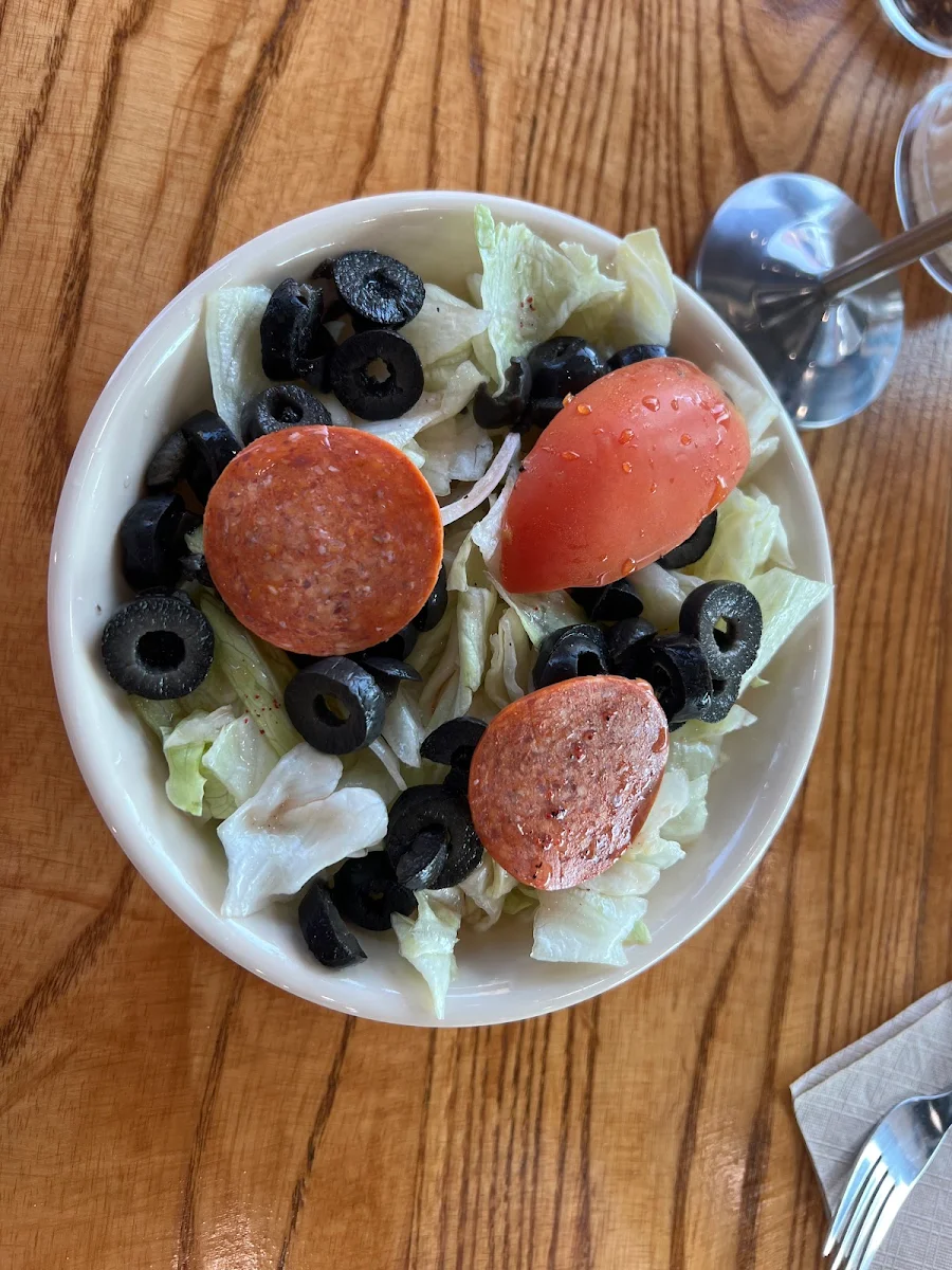 Half Salad with Italian Dressing