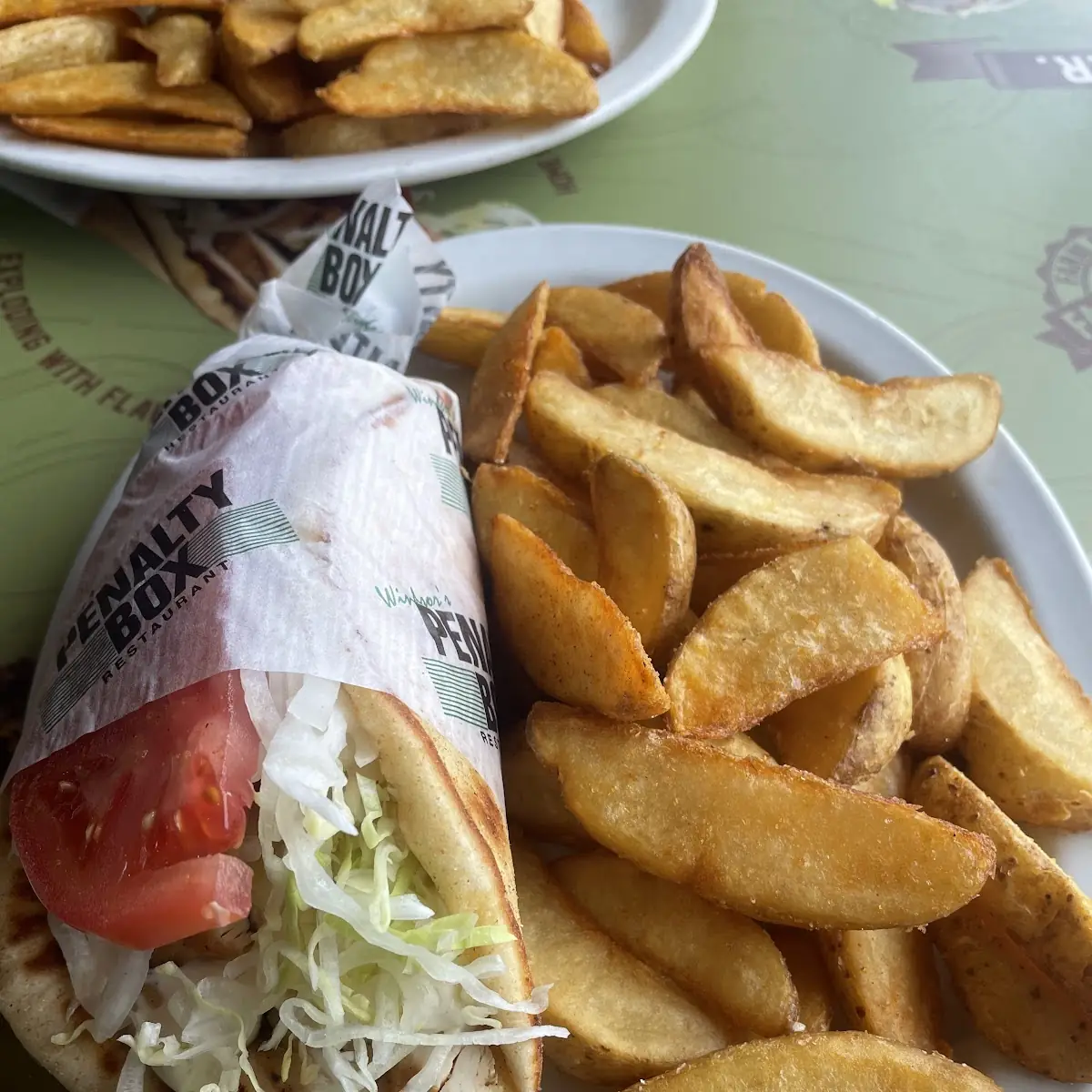 Chicken Delight Wrap with Fries