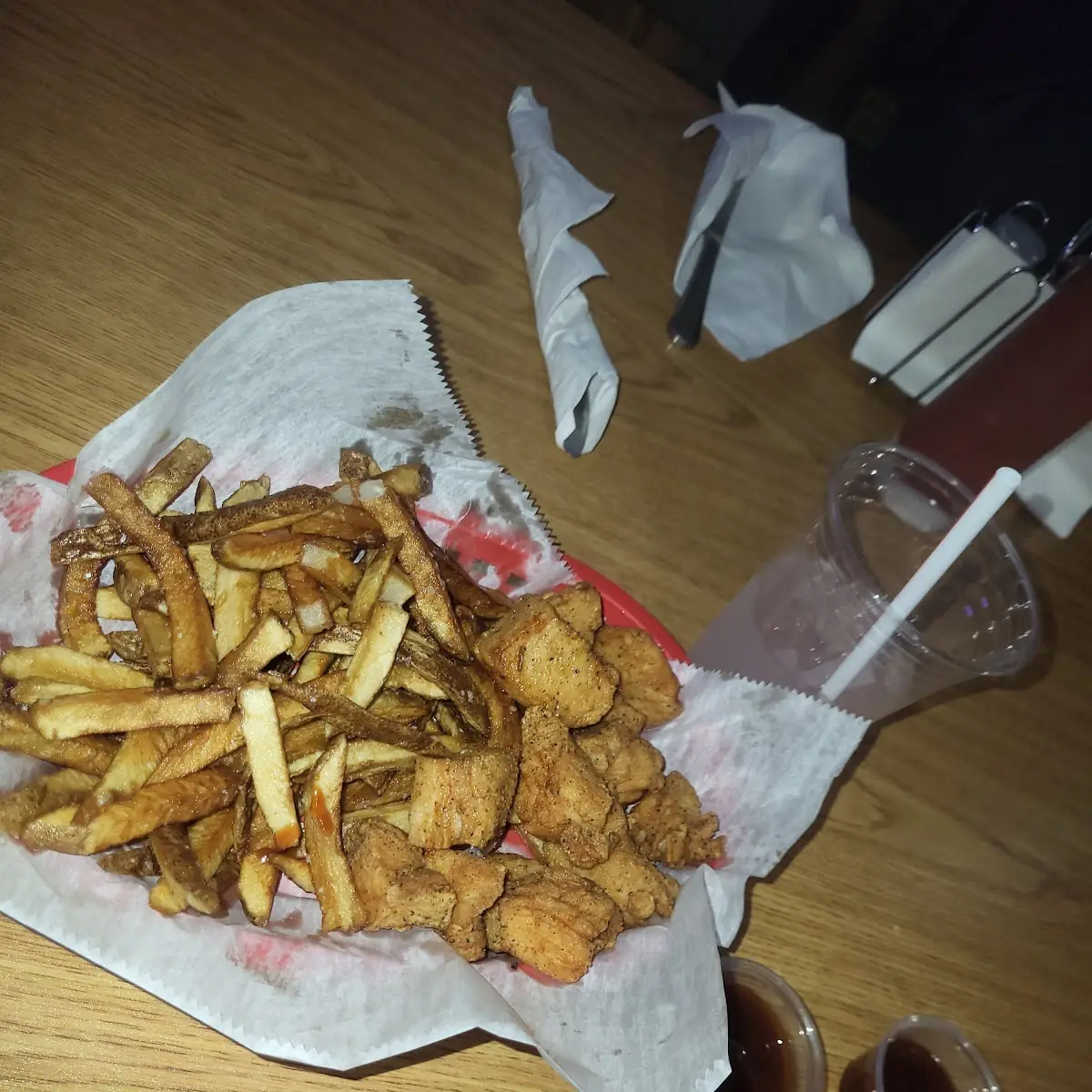 Chicken Chunks and French Fries