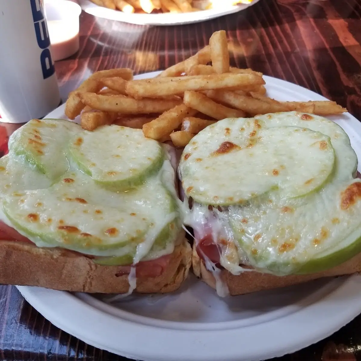 Ham Apple and Cheese Melt