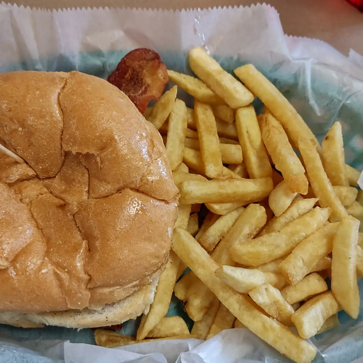 Bacon Cheeseburger with Fries