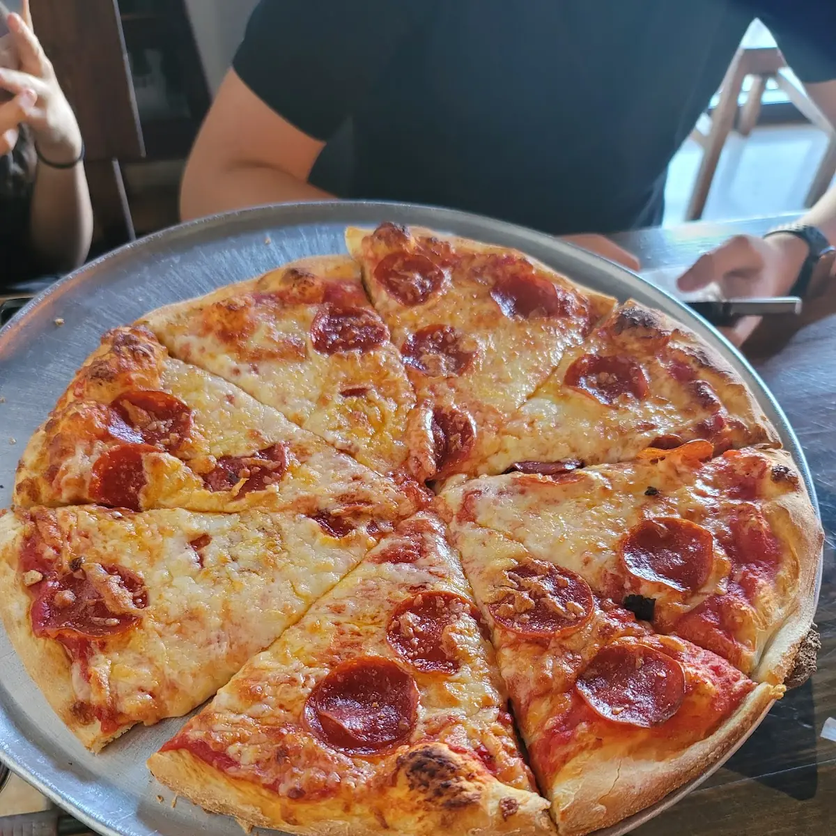 Large Pepperoni Extra Cheese Pizza