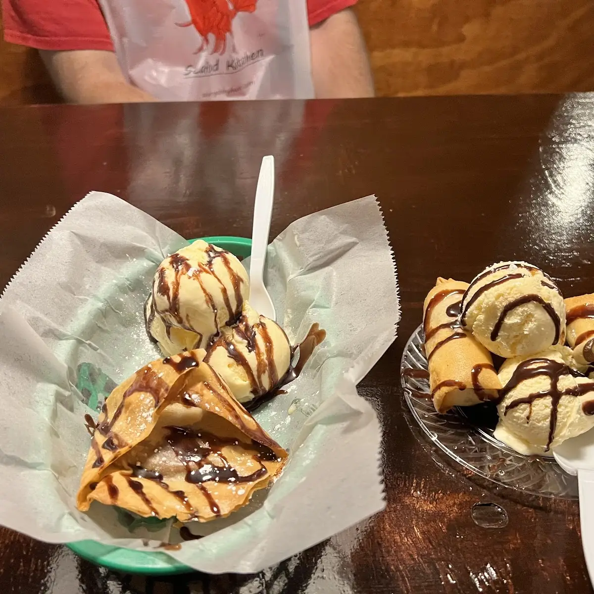 Peanut Butter and Banana Fried Dessert