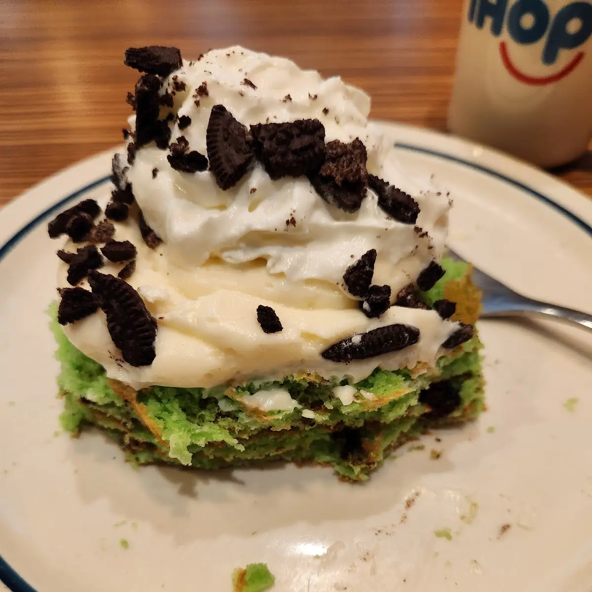 Mint Chocolate Chip Pancakes