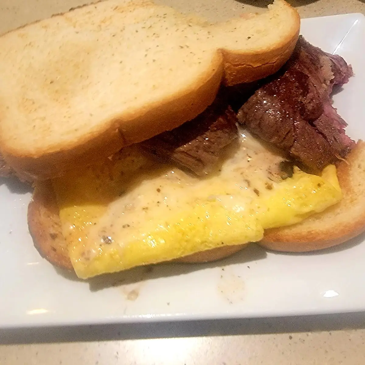 Egg & Steak Sandwich
