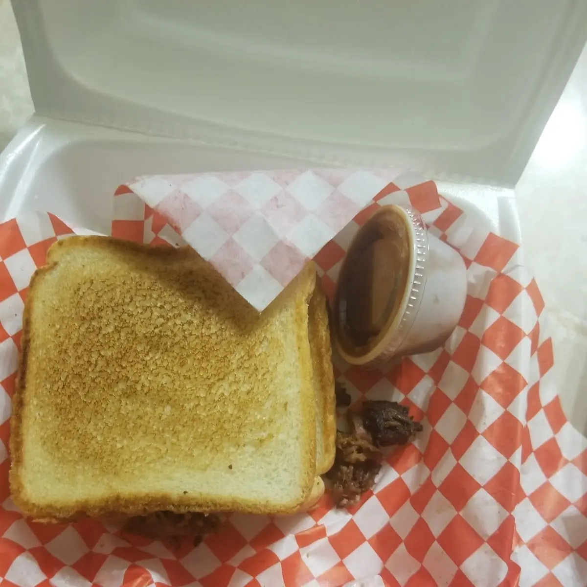 Chopped Brisket Sandwich
