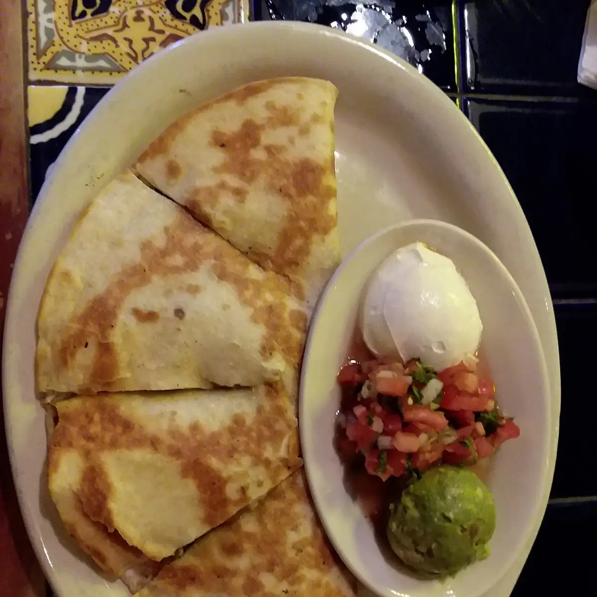 Lunch Spicy Chicken Quesadilla A La Carte