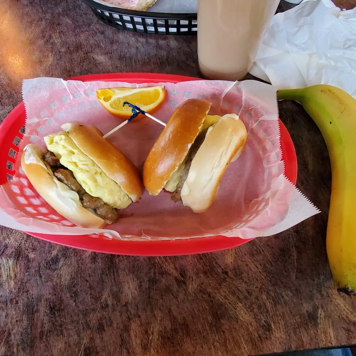 Sausage Egg and Cheese Bagel