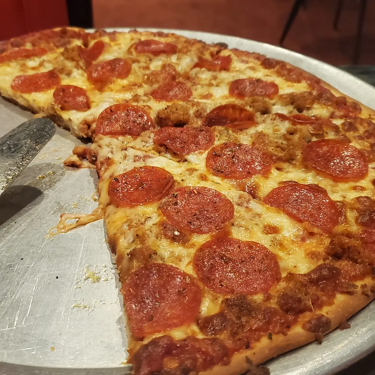Pepperoni and Sausage Pizza