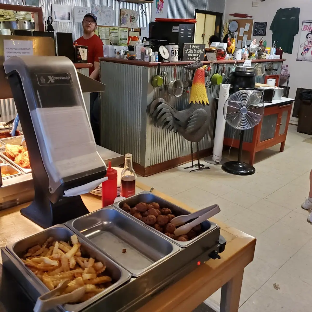 Fries and Hush Puppies